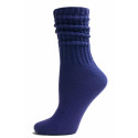 Dark Purple Cotton Slouch Socks - 1 Pair