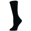 Sole Pleasers Women's Black Diabetic Crew Socks - 3 Pairs
