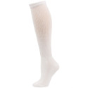 Sole Pleasers Women's White Diabetic Over the Calf Socks - 3 Pairs