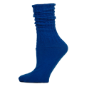 Royal Blue Cotton Slouch Socks - 1 Pair