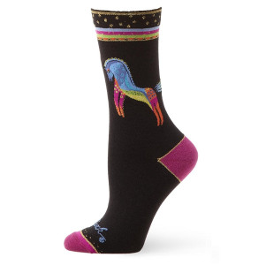 K. Bell Women's Rainbow Horse Socks