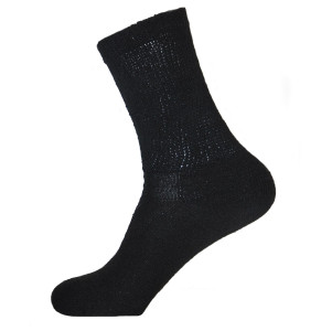 Physician's Choice Men's Black Diabetic Crew Socks - 3 Pairs