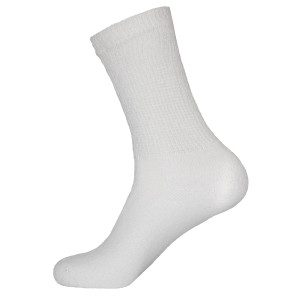 Physician's Choice Men's White Diabetic Crew Socks - 3 Pairs