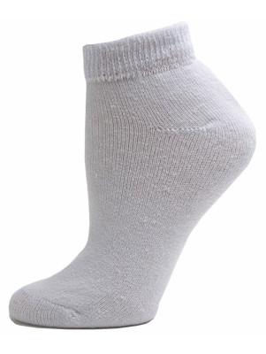 Sole Pleasers Women's White Diabetic Low-Cut Socks - 3 Pairs