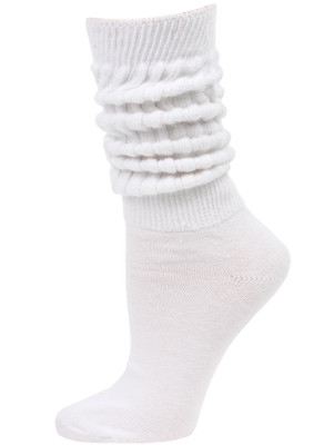 Credos Women's Extra Heavy Slouch Socks - 1 Pair - White