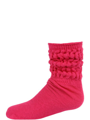 Millennium Kids' Slouch Socks - 1 Pair - Hot Pink