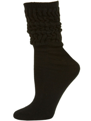 Millennium Women's Slouch Socks - 1 Pair - Black