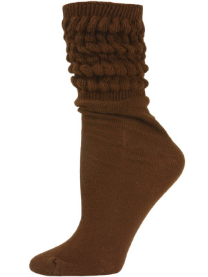 Millennium Women's Slouch Socks - 1 Pair - Brown