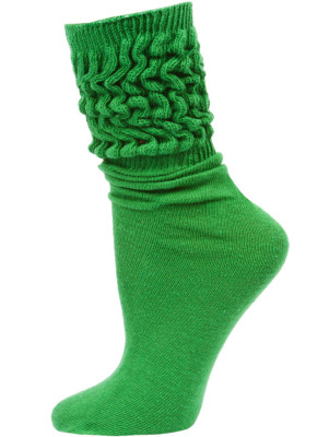 Millennium Women's Slouch Socks - 1 Pair - Kelly Green