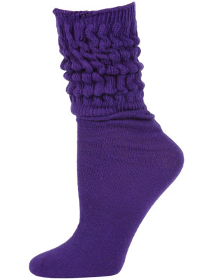 Millennium Women's Slouch Socks - 1 Pair - Purple
