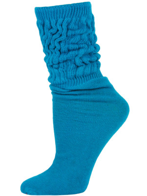 Millennium Women's Slouch Socks - 1 Pair - Turquoise Blue