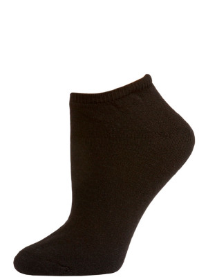 American Made Women's Black No Show Socks - 3 Pairs