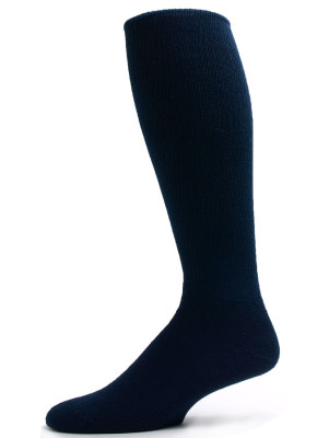 Pro-Trek Men's Navy Over the Calf Crew Socks - 3 Pairs