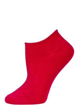 Chatties Women's Solid Color Microfiber No Show Socks - 1 Pair - Hot Pink