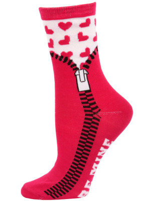 Love Struck Women's Valentine's Day Crew Socks - 1 Pair - Pink Be Mine