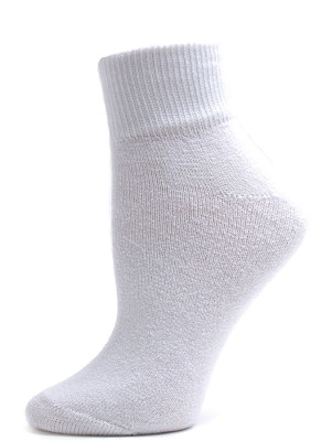 American Made Women's White Quarter Socks - 3 Pairs