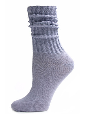 Lilac Cotton Slouch Socks  - 1 Pair