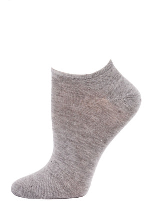 Millennium Women's Low Cut Socks - 3 Pairs - Grey