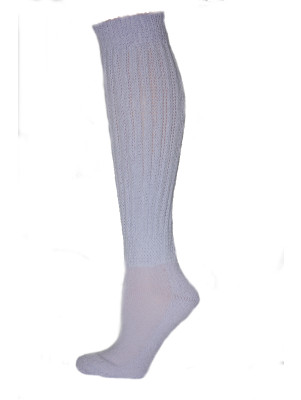 Extra Long Extra Heavy Lilac Slouch Socks Made in USA - 1 Pair