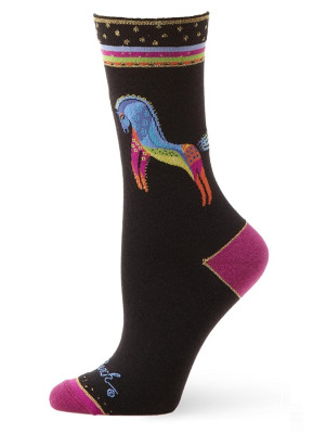 K. Bell Women's Rainbow Horse Socks
