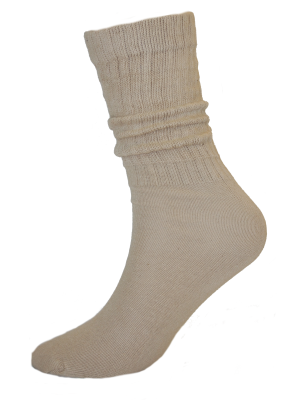 Millennium Women's Slouch Socks - 1 Pair - Khaki