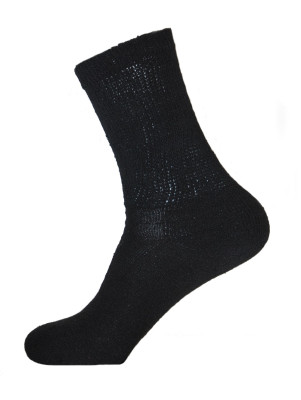 Physician's Choice Women's Black Diabetic Crew Socks - 3 Pairs