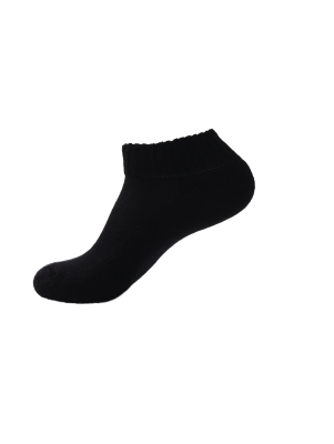 Running Mate Men's Quarter Socks - 3 Pairs - Solid Black