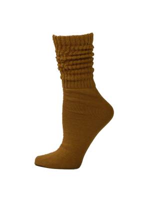 Millennium Women's Slouch Socks - 1 Pair - Mustard